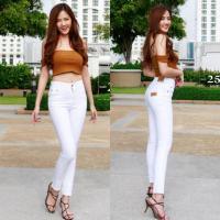 ราคา กางเกงยีนส์ขาเดฟสีขาว (7860552435)