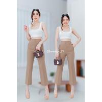 ราคา กางเกงเอวสูงทรงขาม้าเต่อมีกระเป๋าข้าง (23970422176)