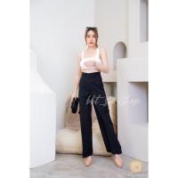 ราคา กางเกงเอวสูงขากระบอกใหญ่แนวคาร์โก้เป๋าข้าง (18561528506)