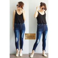 ราคา กางเกงยีนส์เอวสูง ขาเดฟยีนส์ ใส่แล้วสวย (4416296725)