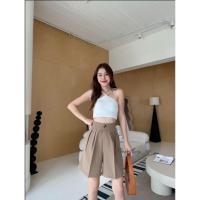 ราคา กางเกงขา3ส่วน แต่งกระดุมลายเสือ (24703804346)