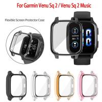 ราคา เคส Garmin Venu Sq 2 เคสกันรอย สมาร์ทวอทช์ TPU เคสกันกระแทก สำหรับ Garmin Venu Sq 2 Sq 2 Music สมาร์ทวอทช์ (16491947419)