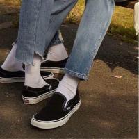 ราคา ลด30 เก็บโค้ด 6600FASHDD VANS Classic Slip on Black รองเท้า แวนส์ แท้ สลิปออน ทรงสวม ได้ทั้งชายและหญิง (1933495885)