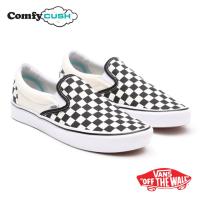 ราคา ลด30 เก็บโค้ด 6600FASHDD VANS Comfycush Slip on Checkerboard Black White รองเท้า แวนส์ แท้ ทรงสวม เบา (1933787616)