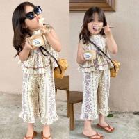 ราคา Aria ชุดเสื้อแขนกุด และกางเกงขายาว สองชิ้น แฟชั่นฤดูร้อน สําหรับเด็กผู้หญิง (23349234133)