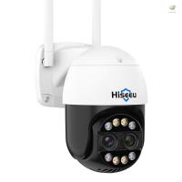 ราคา Hiseeu WHDC12 4MP Wireless Monitor กล ้ อง Dual Lens Wall Mount สมาร ์ ท WiFi กล ้ อง 8X ซูม IP66 กันน ้ ําสี Night Vision Two Way Talk Motion Detection ติดตามอัตโนมัติ PTZ Rotabl (29651789097)