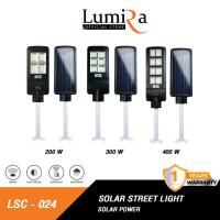 ราคา Lumira โคมถนนโซล่าเซลล์ LED รุ่น LSC 024 Solar Street Light ไฟโซล่าเซลล์ เสาไฟ สว่าง ประหยัดไฟ 200W 300W 400W (18383219623)