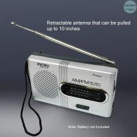ราคา Lowest Indin BC R21 AM FM ตัวรับสัญญาณวิทยุ ลําโพงในตัว แบบพกพา พร้อมแจ็คหูฟัง 3 5 มม มาตรฐาน สีเทา สีเงิน (25620422150)