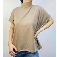 ราคา ผ้าร่อง บ่าตกแขนสั้นคอเต่า oversize เสื้อแขนสั้นคอเต่า แบรนด์ CHOTYSHOP สินค้าผลิตในไทย QLOPX (14852136993)
