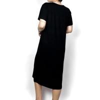 ราคา ผ้าร่อง ยืดแขนสั้นเดรส ยาว XL ชุดเดรส ยาวคลุมเข่า แบรนด์ CHOTYSHOP สินค้าผลิตในไทย QLDUL (26052028628)