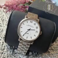 ราคา Marc by Marc Jacobs Women s MBM3242 Baker Silver Tone Stainless Steel Watch with Link Bracelet (14990267449)