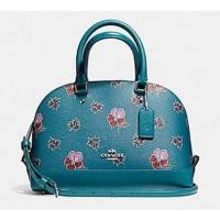 ราคา Coach แท้ มือหนึ่ง ตำหนิเบา MINI SIERRA SATCHEL IN WILDFLOWER PRINT COATED CANVAS COACH F13752 (22844494803)