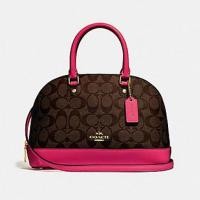 ราคา แท้ มือหนึ่ง ตำหนิเบา COACH MINI SIERRA SATCHEL IN SIGNATURE CANVAS COACH F27583 กระเป๋าทรงโดม (21696394614)