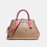 ราคา Coach แท้ มือหนึ่ง ตำหนิเบา SMALL MARGOT CARRYALL COACH F58310 SILVER KHAKI MAGENTA (29500956808)