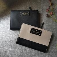 ราคา ลดล้างสต๊อก ตำหนิหนังแตก ของแท้ Kate Spade Tellie Grove Street Bifold Leather WLRU2822 กระเป๋าสตางค์ใบสั้น katespade (24511277390)