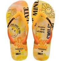 ราคา HAVAIANAS รองเท้าแตะ Top Smiley Flip Flops BLACK YELLOW 41479366360U H2BKYL (24331424121)