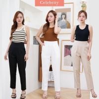 ราคา Celebrityy style CB38 กางเกงเอวสูง ทรงขาเดฟ ซิปหลัง (4134999050)