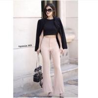 ราคา Celebrityystyle Gossip กางเกงขาม้าเอวสูง (6418206159)