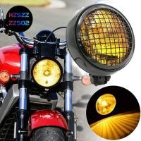 ราคา Hzszzzzs02 ไฟหน้ารถจักรยานยนต์ Led สไตล์วินเทจ พร้อมกระจังหน้า (25223558837)