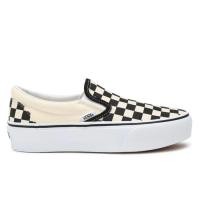 ราคา ลด30 เก็บโค้ด 0706FASHDD VANS Classic Slip On Platform Checkerboard Black White รองเท้าแวนส์ ทรงสวม (18529124364)