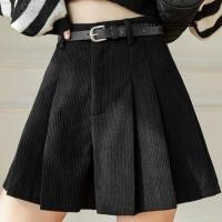 ราคา Mandice กางเกงกระโปรงขาสั้น เอวสูง ทรงเอ ผ้าลูกฟูก สําหรับสตรี MAR0169 (25969661631)