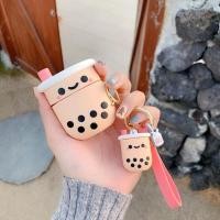 ราคา พร้อมส่ง Airpods case Gen1 Gen2 Pro เคสแอร์พอดซิลิโคน แก้วชานมไข่มุก i9s i11 i12 หลอดชานม (2905484462)