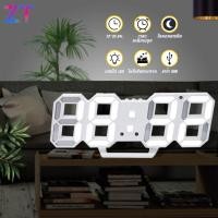 ราคา นาฬิกาปลุก LED นาฬิกาปลุกดิจิตอลตั้งโต๊ะ สามารถตั้งประดับบนโต๊ะหรือติดบนผนัง (15214265096)