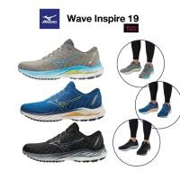 ราคา ลด20 เก็บโค้ด 20XTRA68 MIZUNO Running Wave Inspire 19 รองเท้าวิ่งผู้ชาย มิตซูโน่ แท้ (23216824001)