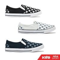 ราคา ลด30 เก็บโค้ด 8600FASHDD KITO BL2 Checker Slip on รองเท้าผ้าใบ ทรงสวม กีโต้ (16827347408)