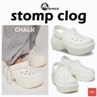 ราคา ลด30 เก็บโค้ด 8600FASHDD CROCS STOMP CLOG รุ่นใหม่ สูง6 9 ซม รองเท้า ครอคส์ แท้ (28750609958)