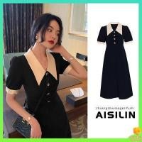 ราคา ชุดคนอ้วน ชุดสาวอวบอ้วน ชุดฤดูร้อนของผู้หญิงขนาดใหญ่ 2022 ไขมันใหม่ mm การออกแบบฝรั่งเศสความรู้สึกเป็นอารมณ์บาง ๆ เอวกระโปรงสีดำขนาดเล็ก (13895319819)