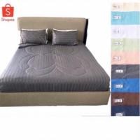 ราคา ผ้าปูที่นอนลายริ้ว ผ้าปูที่นอนโรงแรม ผ้าหนา นุ่ม สีไม่ตก ไม่เป็นขุย ลื่นเย็นสบาย (3709589054)