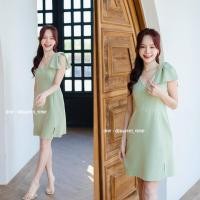 ราคา Erin Dress สีเขียวมัทฉะ Made by Pastel Time (15795941634)