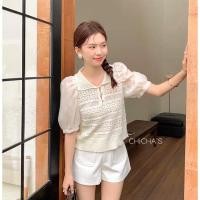 ราคา เสื้อไหมพรมถักแขนผ้าแก้วซิลค์ (19082391654)