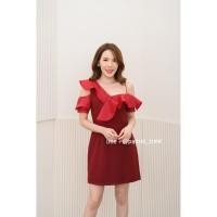 ราคา Cassia Dress สีแดงเลือดหมู (6151101496)