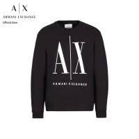 ราคา AX Armani Exchange เสื้อสเวตเชิ้ตผู้ชาย รุ่น AX 8NZMPA ZJ1ZZ1200 สีดำ (25561894964)