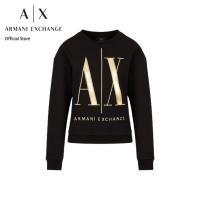 ราคา AX Armani Exchange เสื้อสเวตเชิ้ตผู้หญิง รุ่น AX 8NYM07 YJ68Z1200 สีดำ (19686528258)