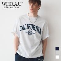 ราคา WHO A U เสื้อยืดแขนสั้น พิมพ์ลายตัวอักษร California WHRAE2324U (25009303843)
