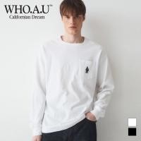 ราคา WHO A U เสื้อยืด แขนยาว ปักลาย มีกระเป๋า Whlad3822u (25465615041)