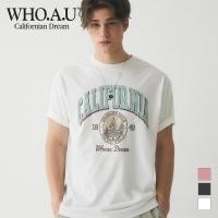ราคา WHO A U เสื้อยืด ลาย California Dyed Overfit WHRPE2521U (20696433995)