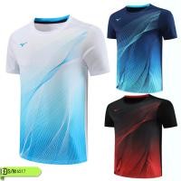 ราคา เสื้อยืดแขนสั้น ลายเครื่องแบบแบดมินตัน Mizuno สําหรับเด็กผู้ชาย และเด็กผู้หญิง 2024 (25675157657)
