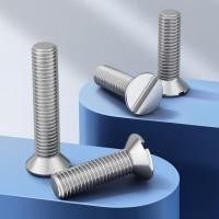 ราคา WDY 304 สแตนเลสสตีลแบนสกรูหัวจม GB68 Slotted สกรูหัวแบน M1 6 M2M2 5 M3M4 (28551390347)