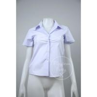 ราคา ราคาโรงงาน เสื้อนักศึกษาหญิงไซส์ SSS 6XL ขาวโอโม่ หน้าโล่ง หลังโล่ง (24566025493)