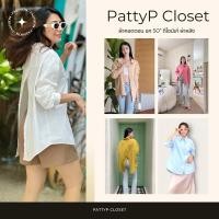 ราคา PP2901 อก50 เสื้อเชิ้ตแขนยาวมีกระดุมหลัง กระดุมด้านหลังสามารถใส่แบบไม่ติดกระดุมได้ (23164558708)
