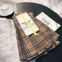 ราคา กระโปรงพลีท ทรงเอ เอวสูง ลายสก๊อต สไตล์คลาสสิก (17173622453)