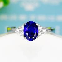 ราคา แหวนแซฟไฟร ์ ธรรมชาติหญิง S925 เงินสเตอร ์ ลิงสีสัน Tanzanite แหวนสีมรกตสดแหวนปรับได ้ 5 (28851550626)