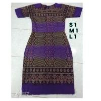 ราคา ชุดเดรสผ้าฝ้ายพิมพ์ลาย (2224265473)