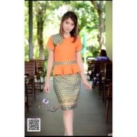 ราคา ลด เดรสผ้าไทยชินมัยแมชผ้าคอตตอนพิมพ์ลายไทย (1333651514)