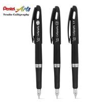 ราคา Pentel ปากกาหมึกซึม เพนเทล Tradio Calligraphy หัวตัด 1 4 1 8 2 1mm หมึกสีดำ (12628953285)