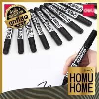 ราคา HOMU HOME D32 ปากกาเขียนถุง ปากกากันน้ำ มาร์คเกอร์ Permanent Marker ปากกาเคมี 6881 ปากกาเขียนCD ปากกา permanent (16512975848)